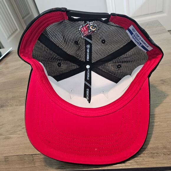 Louisville Cardinals Snapback Trucker Hat Cap Black 3D Script Embroidered TOW - Picture 7 of 9